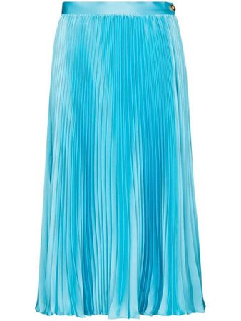 Versace pleated midi skirt blue A883781F00448 - Farfetch