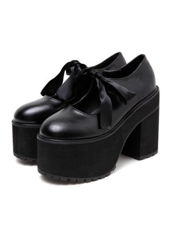 Satin ribbon heel shoes (shoes (shoes) / pumps) | Mail order of BUBBLES (bubbles) | Fashion Walker