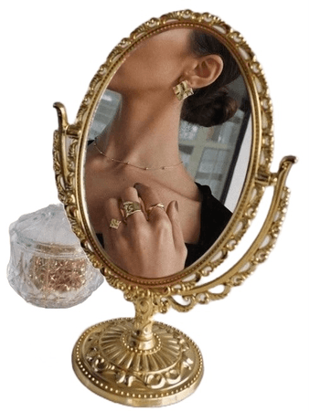 gold mirror png