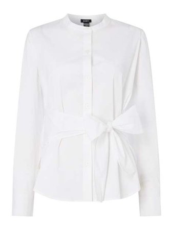 DKNY Front Tie Button Up Shirt - House of Fraser