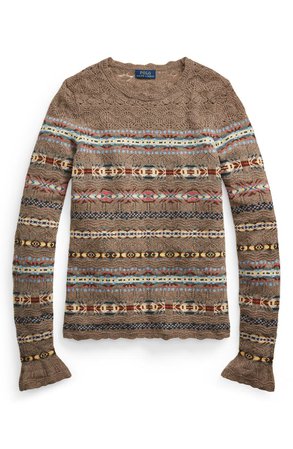 Polo Ralph Lauren Fair Isle Wool & Cashmere Sweater | Nordstrom