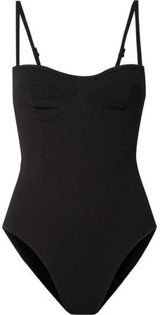 Stretch-crepe Swimsuit - Black