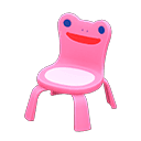 pink froggy chair