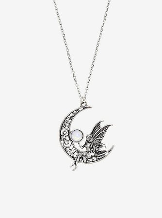 Fairy Opal Moon Necklace