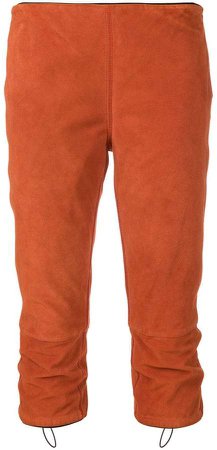 Pre-Owned cropped fitted trousers