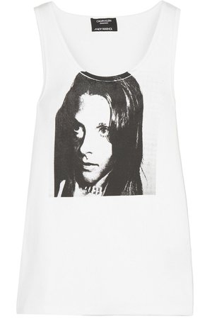 Calvin Klein Andy Warhol Foundation Printed Ribbed Stretch-cotton Jersey Tank