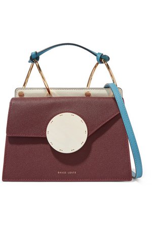 Danse Lente | Phoebe Bis color-block textured-leather shoulder bag | NET-A-PORTER.COM