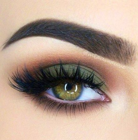 Olive Green Eye Makeup