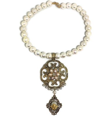 Medieval Pendant Necklace Renaissance Large | Etsy
