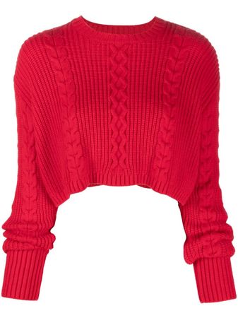 Patrizia Pepe multi-knit Cropped Jumper - Farfetch