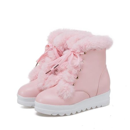 pink enmayer fur snow boots - Google Search