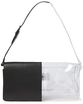 Leather And Pvc Shoulder Bag
