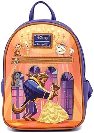 Amazon.com: Loungefly Disney Beauty and the Beast Ballroom Scene Womens Double Strap Shoulder Bag Purse : Clothing, Shoes & Jewelry