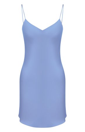 Женская голубая шелковая сорочка LUNA DI SETA — купить за 15970 руб. в интернет-магазине ЦУМ, арт. VLST08008