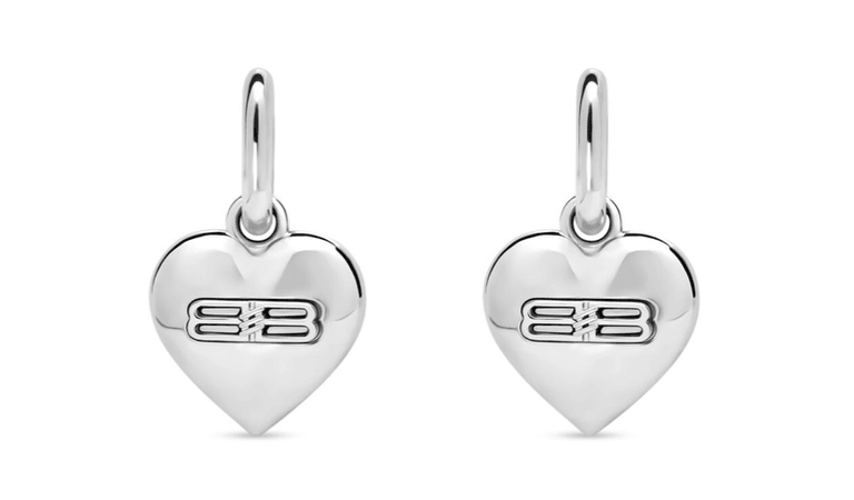 BB ICON HEART EARRINGS $ 525 |Balenciaga
