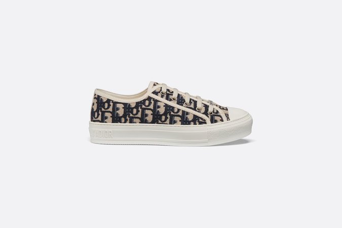 Walk'n'Dior Sneaker in Oblique embroidered canvas - Shoes - Women's Fashion | DIOR