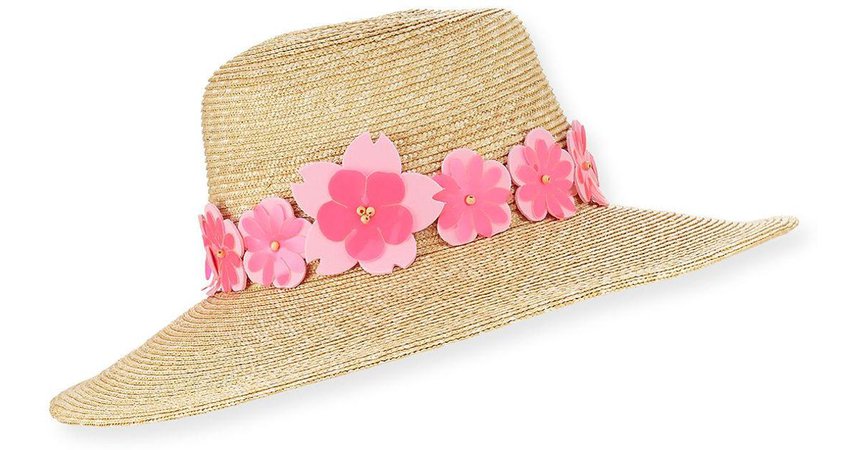 hat pink flower - Google Search