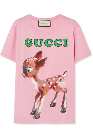 Gucci | T-shirt en jersey de coton imprimé | NET-A-PORTER.COM