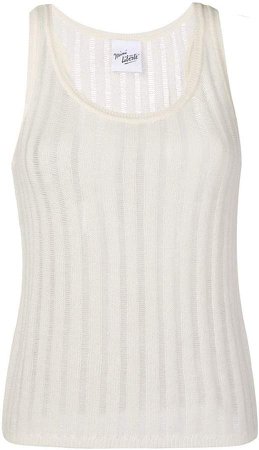 sleeveless knit top