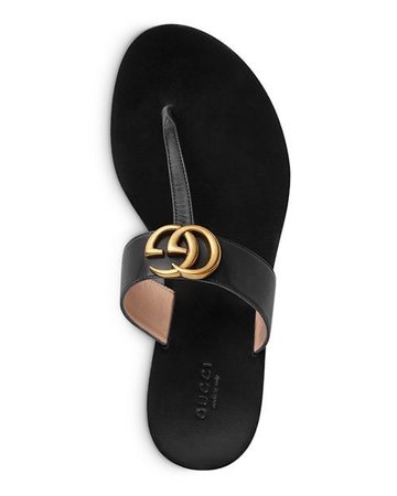 gucci thong logo sandal