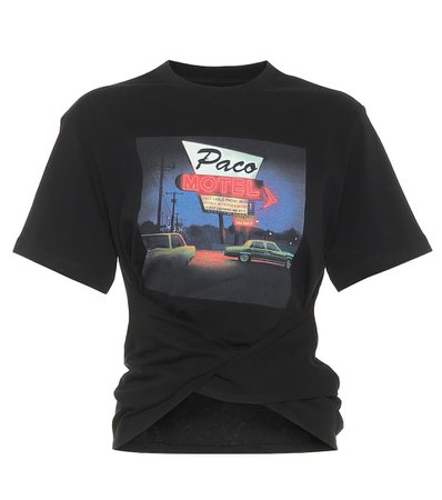 Paco Motel Cotton T-Shirt - Paco Rabanne | Mytheresa