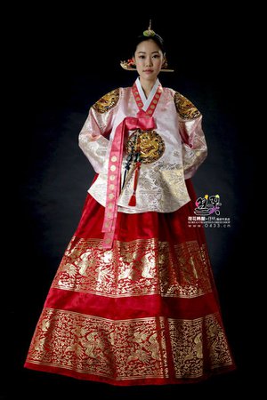 www.aliexpress.com Royal Hanbok Dress Custom Made Bronzing Women Korean National