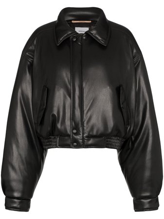 Nanushka Bomi Vegan Leather Bomber Jacket Ss20 | Farfetch.com