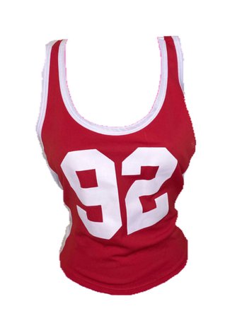 92 red tank top