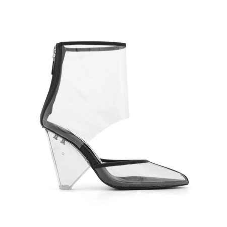 JESSICABUURMAN - RAVIN PVC Cut Out Ankle Boots