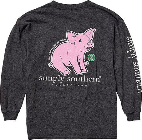 Simply Southern Girls' Pig Long Sleeve Shirt | DICK'S Sporting Goods