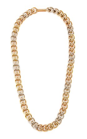 Simon Teakle Tricolor Gold Chain Necklace