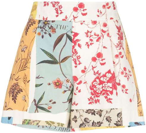 Patchwork Floral Shorts