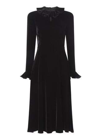Jane Atelier black velvet dress