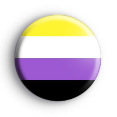 Non Binary Pride Flag Badge : Kool Badges