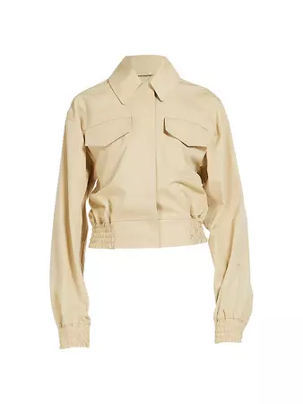 Shop Sportmax Gala Cotton Flap Pocket Jacket | Saks Fifth Avenue