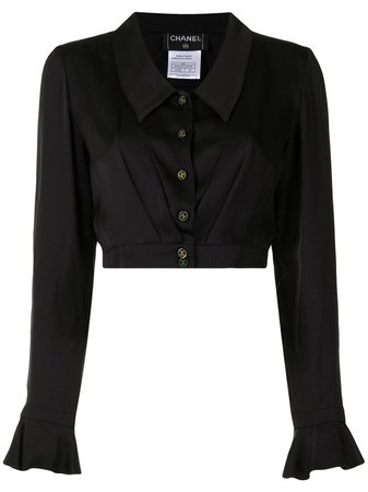 Chanel Pre-Owned 2001 CC-buttons Cropped Shirt