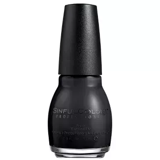 Sinful Colors Nail Polish - Black On Black - 0.5 Fl Oz : Target