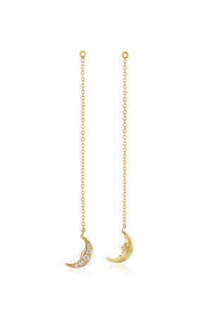 As You Wish 18k Yellow Gold Diamond Earrings By Anthony Lent | Moda Operandi