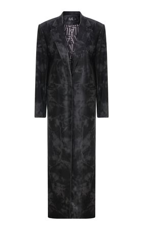 Nina Vegan Leather Long Coat By Ila. | Moda Operandi