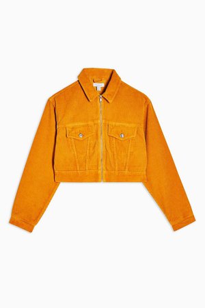 Mustard Zip Through Jacket | Topshop
