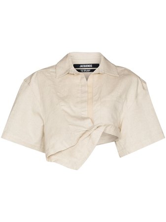 Jacquemus Capri cropped short-sleeve shirt - FARFETCH