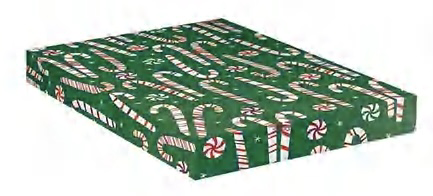 14.25 x 9.53 x 2 inches WRAPAHOLIC 12 Pack Christmas Boxes - Assorted Size Holiday T-Shirt Boxes with Lids(Red and Green Gnome, Candy Canes, Snowflakes, Christmas Trees Holiday Collection) for Gift Wrap
