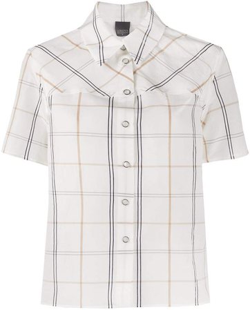Grid-Print Buttoned Shirt