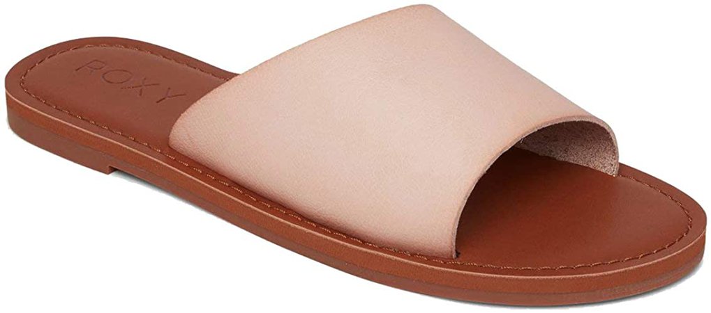 Amazon.com | Roxy Women's Helena Slip On Sandals Slide, Blush, 6 M US | Slides