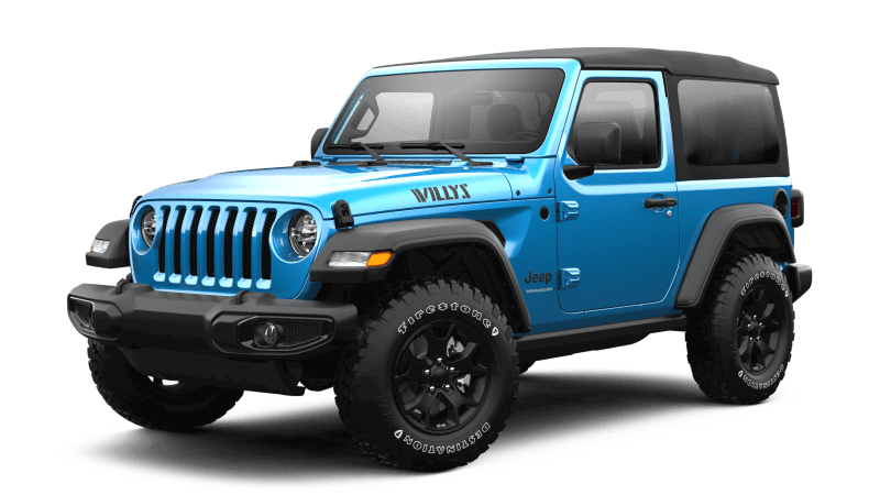Jeep Wrangler in Blue