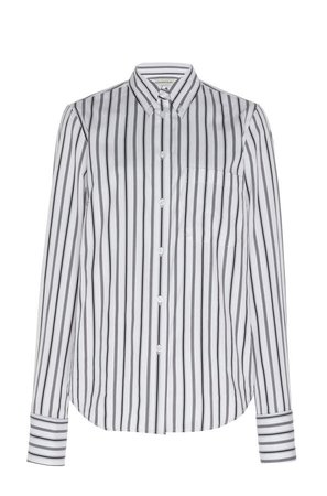 Alexandre Blanc Striped Cotton-Poplin Shirt Dress