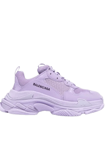 balenciaga purple triple s sneakers