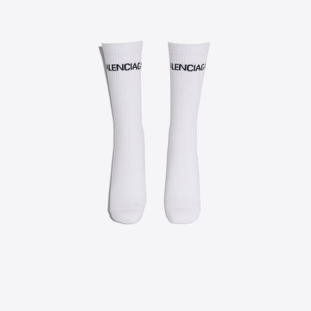 Balenciaga Socks WHITE/BLACK