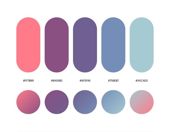pink purple blue colour palette - Google Search