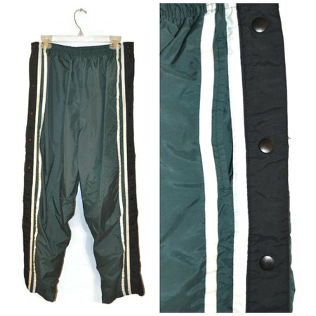Vintage 1990's Snap Off Tear Away Tearaway Athletic Pants | Etsy